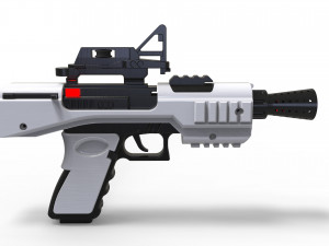 Keychain SE-44C Blaster Star Wars 3D Print Model by MakerLab