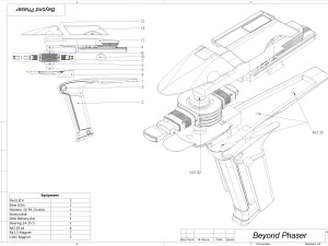 Beyond Phaser - Star Trek - Printable - STL files 3D Print Model