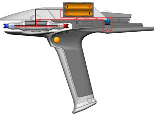 Beyond Phaser - Star Trek - Printable - STL files 3D Print Model