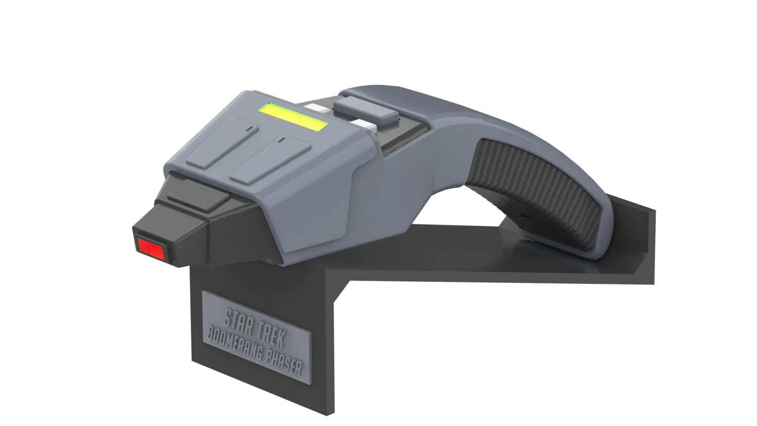 Boomerang Phaser - Star Trek - Printable - STL files 3D Print Model .c4d .max .obj .3ds .fbx .stl .blend 