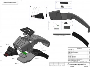 Boomerang Phaser - Star Trek - Printable - STL files 3D 打印模型