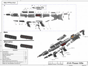 EVA Phaser Rifle - Star Trek - Printable - STL files 3D Baskı Modeli