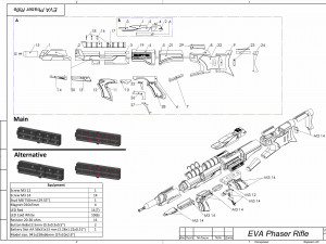 EVA Phaser Rifle - Star Trek - Printable - STL files 3D Baskı Modeli