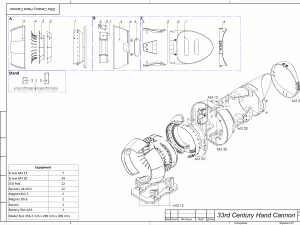 Hand Cannon 33rd Century - Star Trek - Printable - STL files 3D Print Model