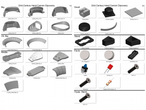Hand Cannon 33rd Century - Star Trek - Printable - STL files Modelo de Impressão 3D
