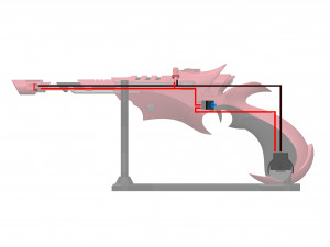 Hand Cannon 33rd Century - Star Trek - Printable - STL files Modelo de Impressão 3D