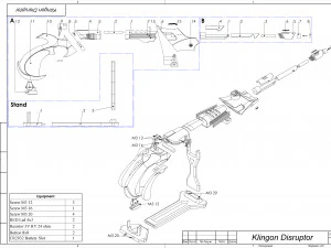 Klingon Disruptor - Star Trek - Printable - STL files 3D Print Model