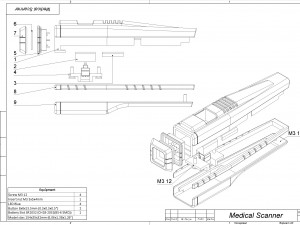 Medical Scanner Tool - Star Trek - Printable - STL files 3D Print Model