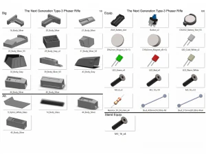 Rifle Phaser Tipo 3 de pr&oacute;xima gera&ccedil;&atilde;o - Star Trek - Para impress&atilde;o - Arquivos STL Modelo de Impressão 3D