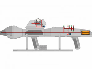 Rifle Phaser Tipo 3 de pr&oacute;xima gera&ccedil;&atilde;o - Star Trek - Para impress&atilde;o - Arquivos STL Modelo de Impressão 3D