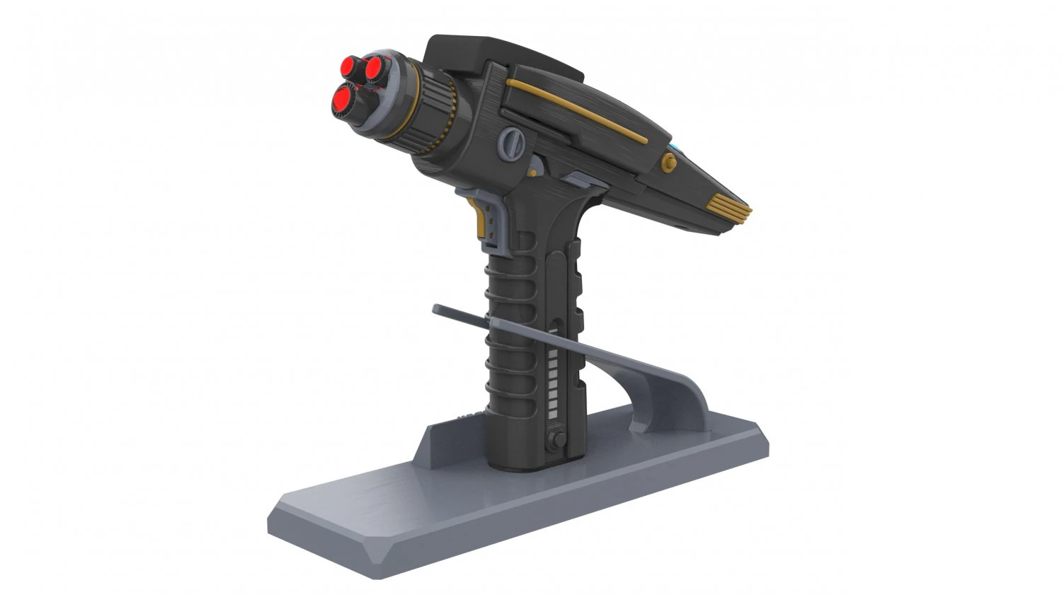 Discovery Phaser - Star Trek - Printable - STL files 3D Print Model .c4d .max .obj .3ds .fbx .stl .blend 