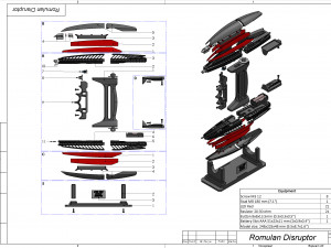 Romulan Distruptor - Star Trek Picard - Printable - STL files 3D Print Model