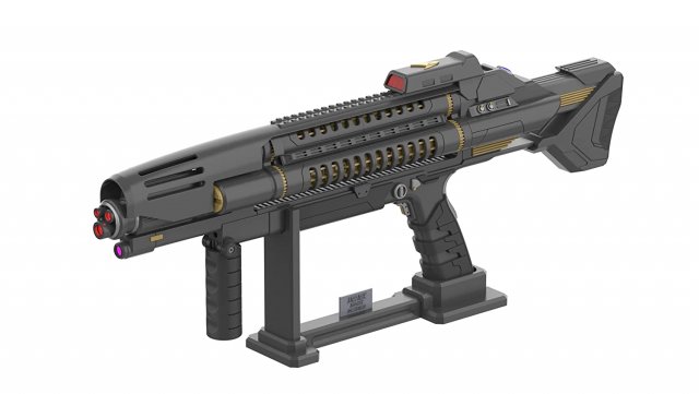 Starfleet Phaser Rifle - Star Trek Discovery - Printable - STL files Model Cetak 3D .c4d .max .obj .3ds .fbx .stl .blend 