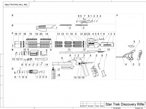 Starfleet Phaser Rifle - Star Trek Discovery - Printable - STL files Model Cetak 3D
