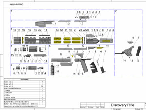 Starfleet Phaser Rifle - Star Trek Discovery - Printable - STL files Model Cetak 3D
