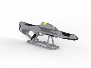 Type 3A Phaser Rifle - Star Trek - Printable - STL files 3D प्रिंट मॉडल