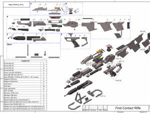 Type 3A Phaser Rifle - Star Trek - Printable - STL files 3D प्रिंट मॉडल