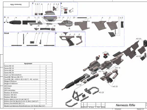 Type 3 Nemesis Phaser Rifle - Star Trek - Printable - STL files 3D Print Model