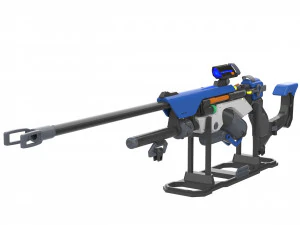 Ana Sniper Rifle - Overwatch - Stampabile - File STL - 3 PELLI Modello di stampa 3D