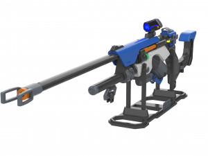 Ana Sniper Rifle - Overwatch - Printable - STL files - 3 SKINS 3D Print Model
