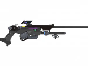 Ana Sniper Rifle - Overwatch - Printable - STL files - 3 SKINS 3D Print Model