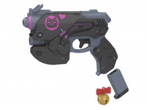 DVa Blaster Black Cat Skin - Overwatch - Printable - STL files 3D Print Model