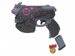 DVa Blaster Black Cat Skin - Overwatch - Printable - STL files 3D Print Model