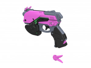 DVa Blaster - Overwatch - Printable - STL files - Pesonal Use Modelo de Impressão 3D