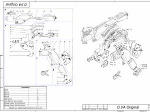 DVa Blaster - Overwatch - Printable - STL files - Pesonal Use Modelo de Impressão 3D