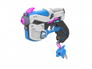 DVa Blaster Waveracer Skin - Overwatch - Printable - STL files 3D प्रिंट मॉडल