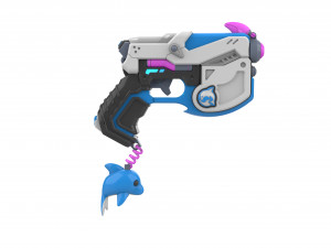DVa Blaster Waveracer Skin - Overwatch - Printable - STL files Modelo de Impressão 3D