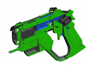 Sk&oacute;rka Mercy Blaster Combat Medic Ziegler-Overwatch-do druku-pliki STL Model do druku 3D