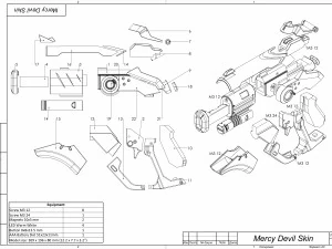 Mercy Blaster Devil Skin - Overwatch - Printable - STL files 3D Print Model