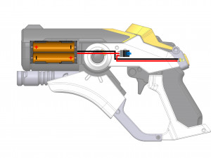 Mercy Blaster 3 Skins - Overwatch - Printable - STL files 3Dプリントモデル