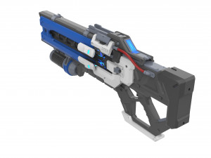 Soldier 76 Pulse Cannon - Overwatch - Printable - STL Files Model Cetak 3D
