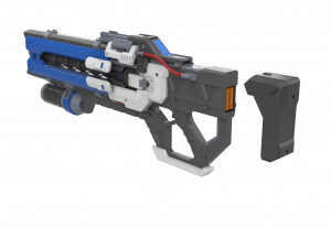 Soldier 76 Pulse Cannon - Overwatch - Printable - STL Files Model Cetak 3D
