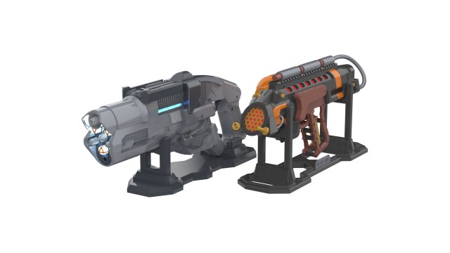 Cold Cannon and Flame Cannon Bundle - Legends Of Tomorrow - Printable - STL files 3D Принт Модель .c4d .max .obj .3ds .fbx .stl .blend 