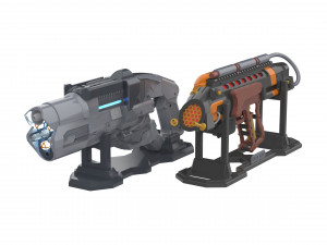 Cold Cannon and Flame Cannon Bundle - Legends Of Tomorrow - Printable - STL files 3D Print Model