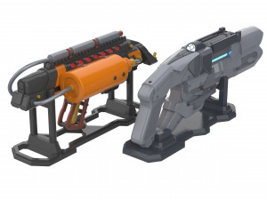 Cold Cannon and Flame Cannon Bundle - Legends Of Tomorrow - Printable - STL files 3D Принт Модель