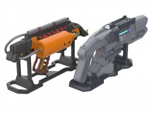 Pacote Cold Cannon e Flame Cannon - Legends Of Tomorrow - Para impress&atilde;o - Arquivos STL Modelo de Impressão 3D