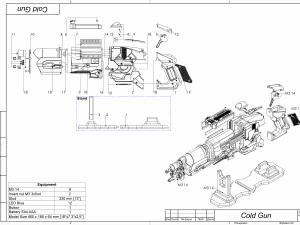 Pacote Cold Cannon e Flame Cannon - Legends Of Tomorrow - Para impress&atilde;o - Arquivos STL Modelo de Impressão 3D