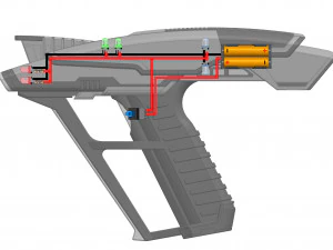 Star Trek Picard Bundle - Picard Phaser - Romulan Disruptor - STL Files 3D Print Model