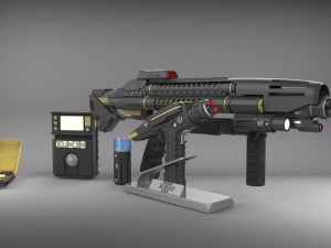 Star Trek Discovery Bundle - Phaser Rifle Tricoder - Printable - STL files 3Dプリントモデル