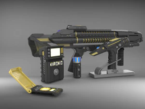 Star Trek Discovery Bundle - Phaser Rifle Tricoder - Printable - STL files 3D Print Model