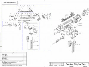 Sombra Cannon Original Skin - Overwatch - Printable - STL files Modello di stampa 3D