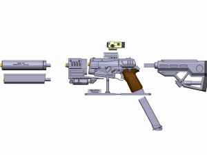 10mm Pistol - Fallout 4 - Printable - STL files Modelo de impresión 3D