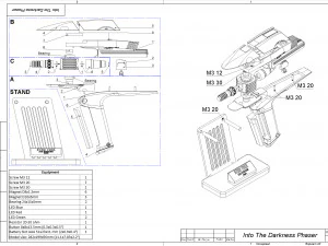 Into Darkness Phaser - Star Trek - Printable - STL files 3D Print Model