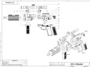EE-4 Carbine Rifle - Star Wars - Printable - STL files 3D Print Model