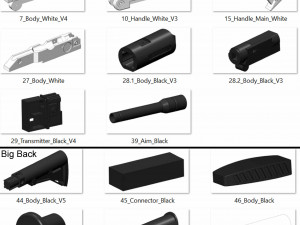 F-11D Blaster Rifle and SE44 Blaster - Star Wars Bundle - Printable s - STL files 3D Принт Модель
