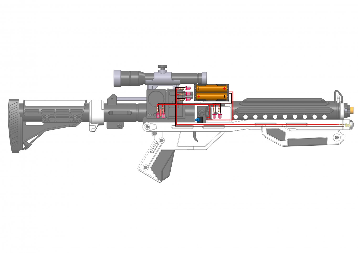 F-11D Blaster Rifle and SE44 Blaster - Star Wars Bundle - Printable s - STL  files 3D Print Model in Toys 3DExport